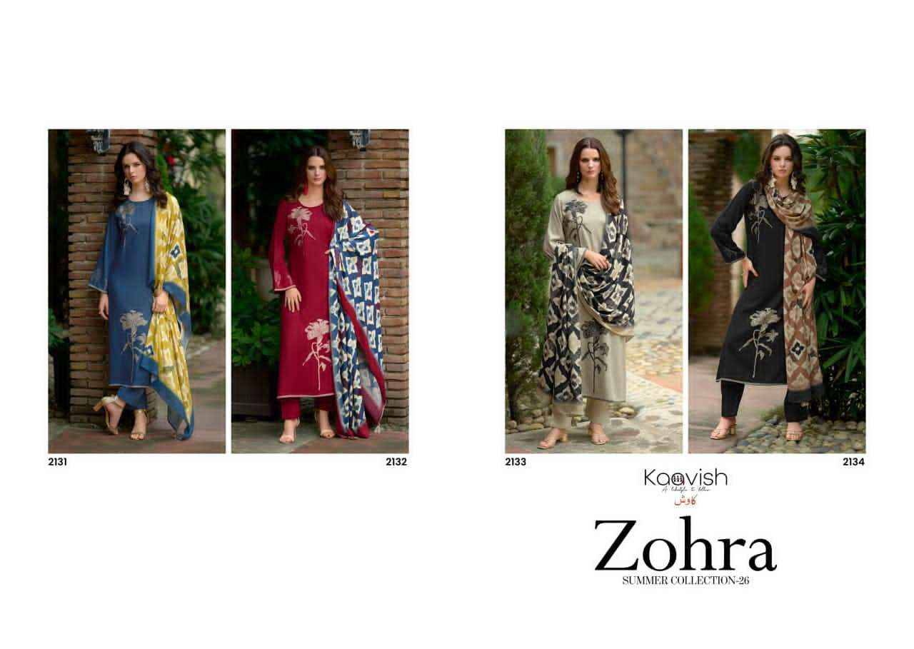 ZOHRA By Kaavish 2131 To 2134 Series Beautiful Festive Suits Stylish Colorful Fancy Casual Wear & Ethnic Wear PREMIUM COTTON Print Dresses At Wholesale Price